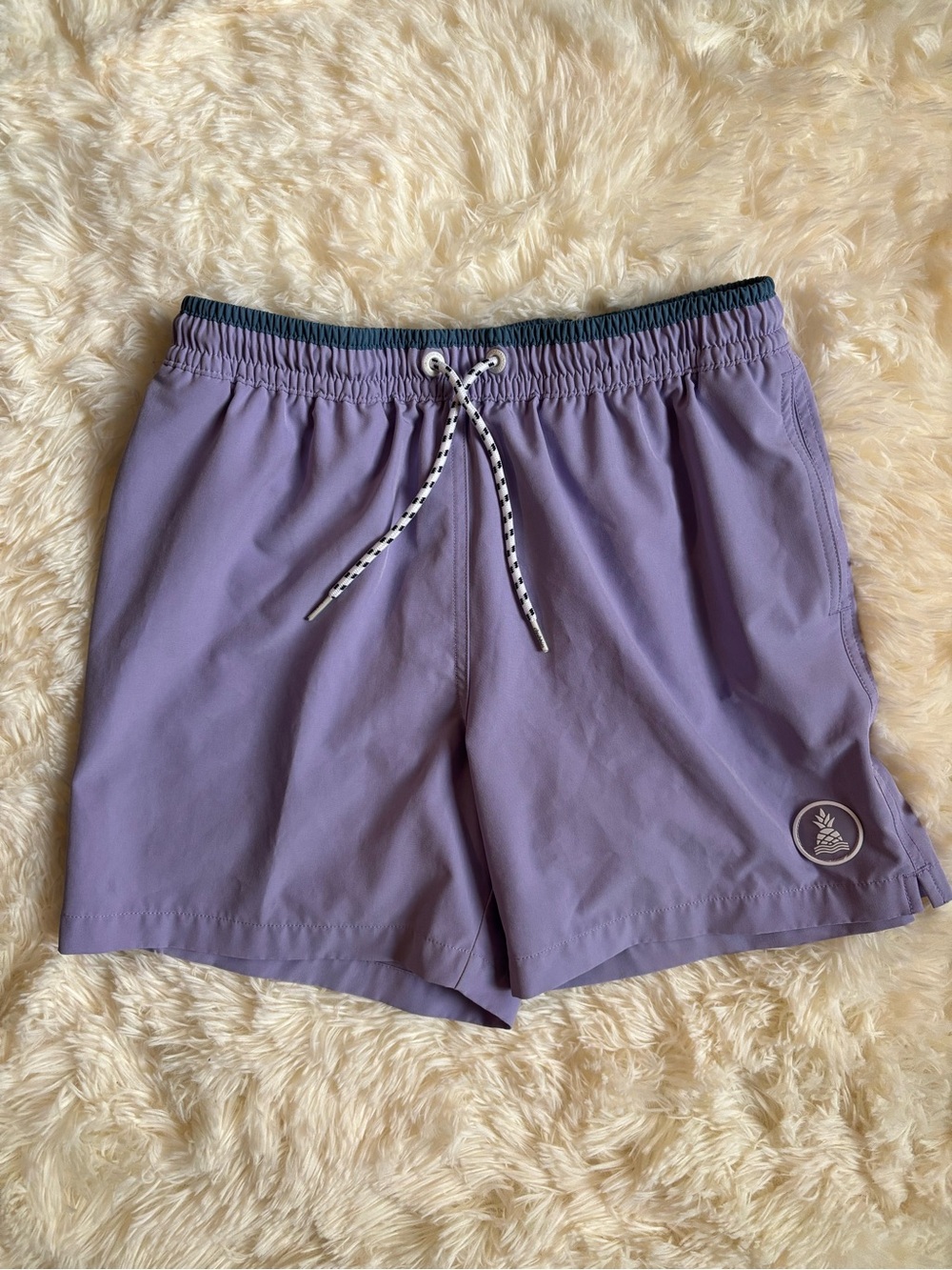Chubbies Men’s Swim Trunks Small Purple Lined 5.5” Inseam Drawstring